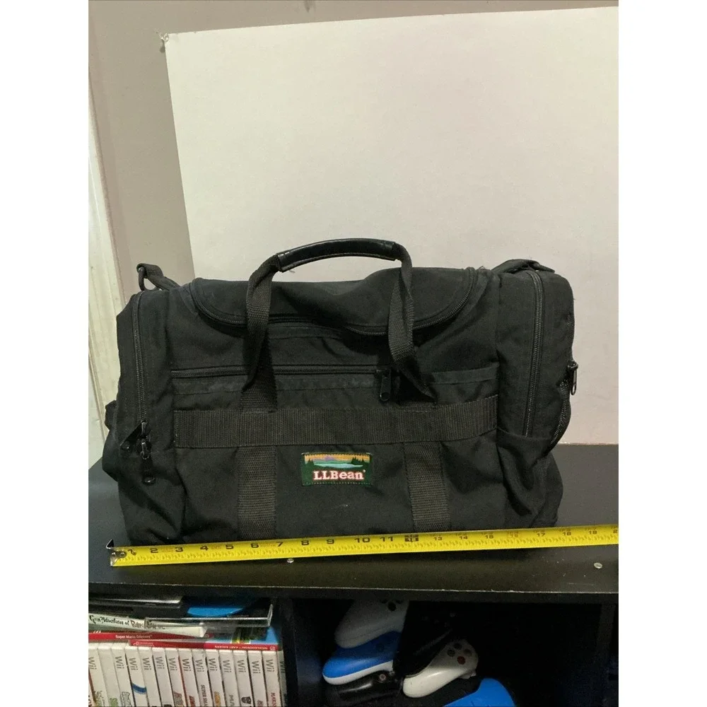 L.L. BEAN - Black Carry On Duffle Bag Handles / 